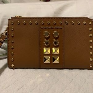 Michael Kors Studded Saffiano Leather Wallet